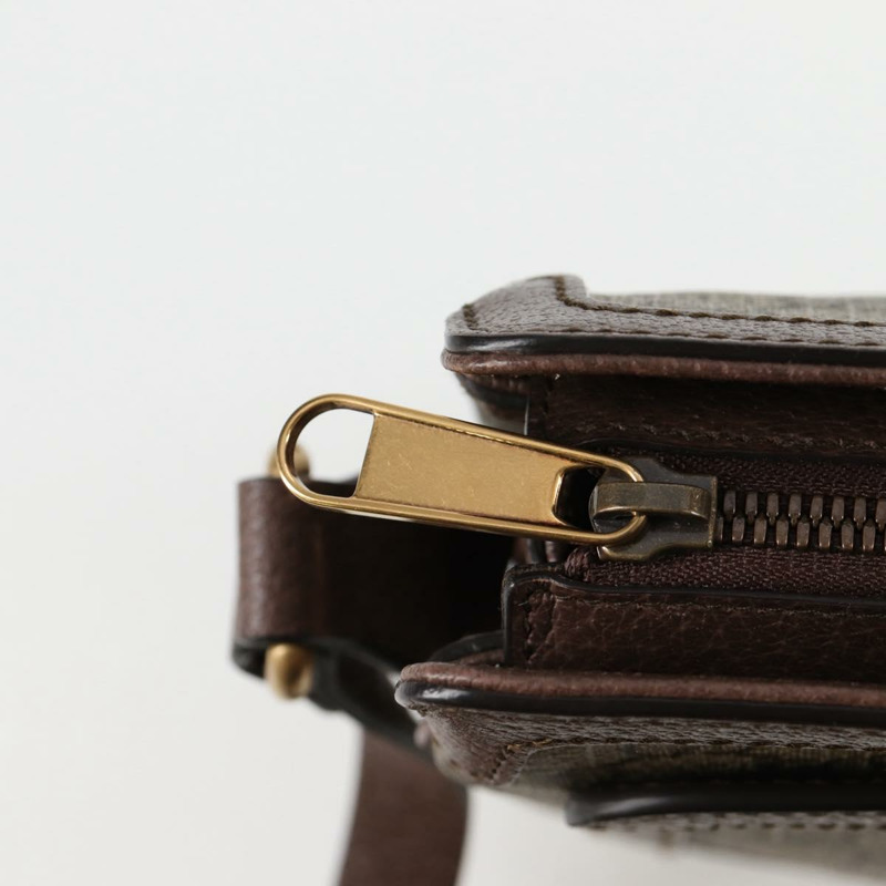 【日本直送】GUCCI GG Supreme Web Sherry Line 單肩包 PVC 米色 金色 523354 正品 am8347V-19