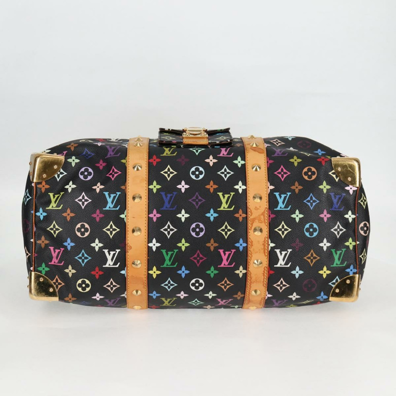 【日本直送】路易威登 Monogram Multicolor Keepall 45 旅行包 黑色 M92640 正品 117676SAV-4