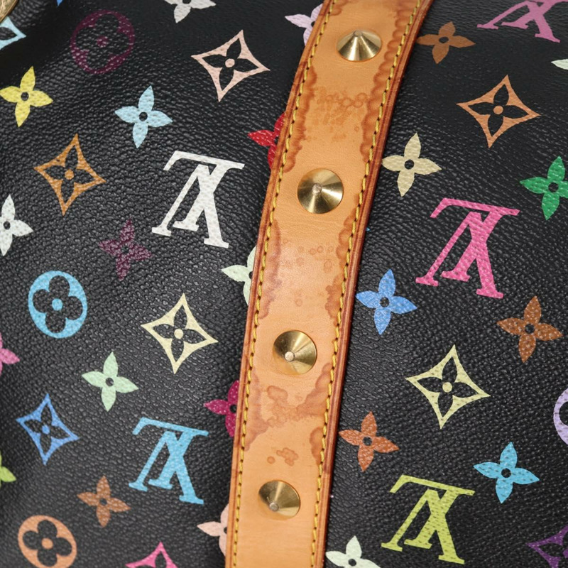 【日本直送】路易威登 Monogram Multicolor Keepall 45 旅行包 黑色 M92640 正品 117676SAV-8