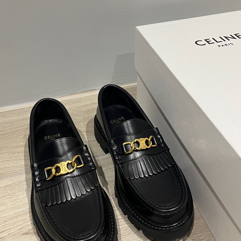 極新💫Celine 凱旋門厚底樂福鞋｜36.5-1