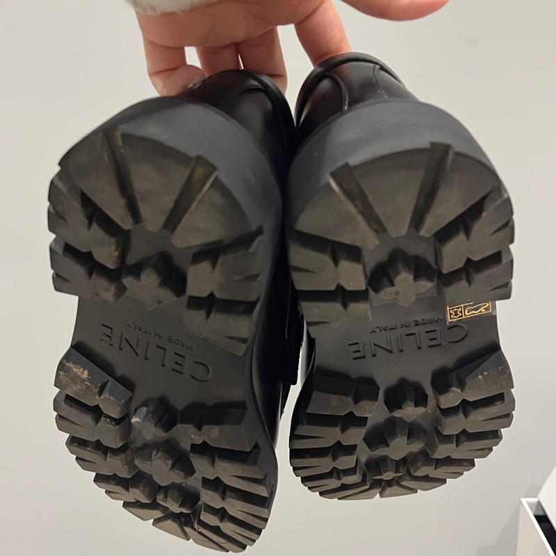 極新💫Celine 凱旋門厚底樂福鞋｜36.5-5