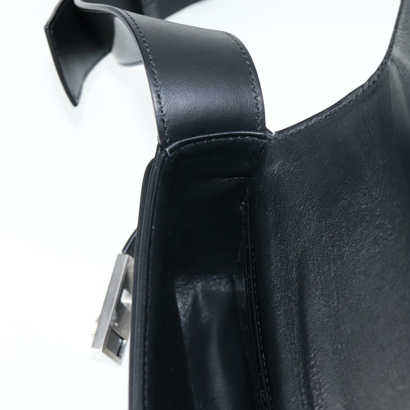 【日本直送】Salvatore Ferragamo Gancini 單肩包，漆皮，黑色，正品 ar13607V-22