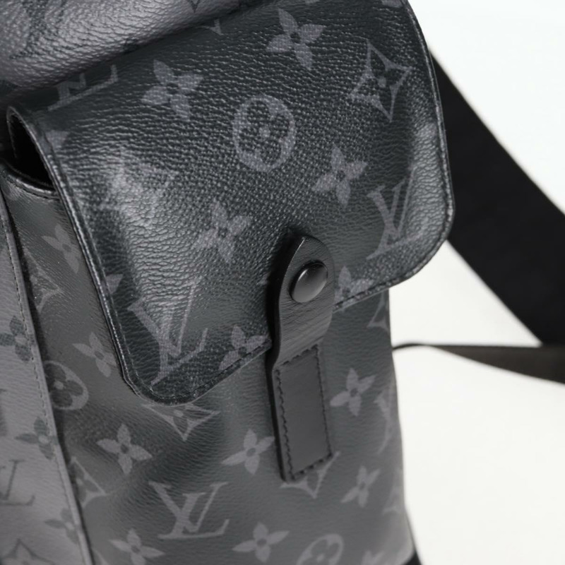 【日本直送】路易威登 Monogram Eclipse Christopher PM 雙肩包 M46331 LV Auth ar13619SM-17