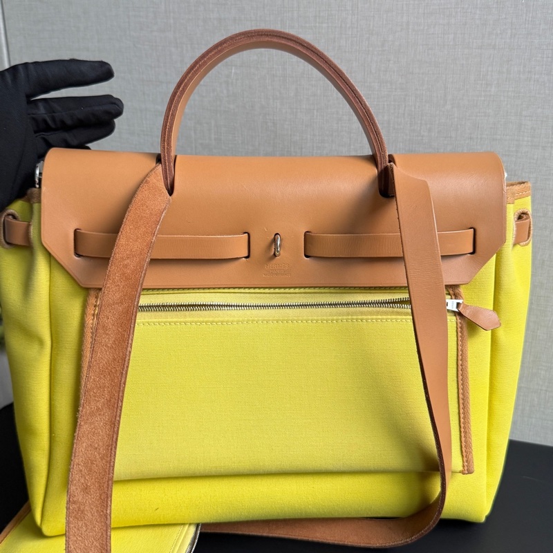 Hermes/愛馬仕 Herbag Y刻 31cm  少鎖鑰匙-1