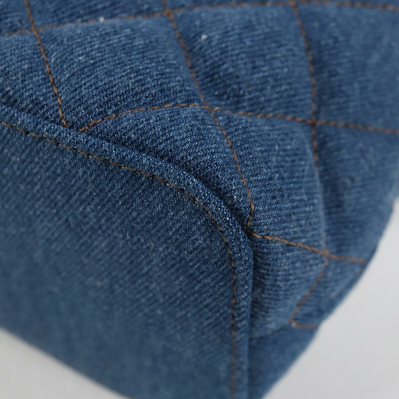 【日本直送】范思哲 (VERSACE) 牛仔布手提包 2way Blue Gold Auth 123019V-8