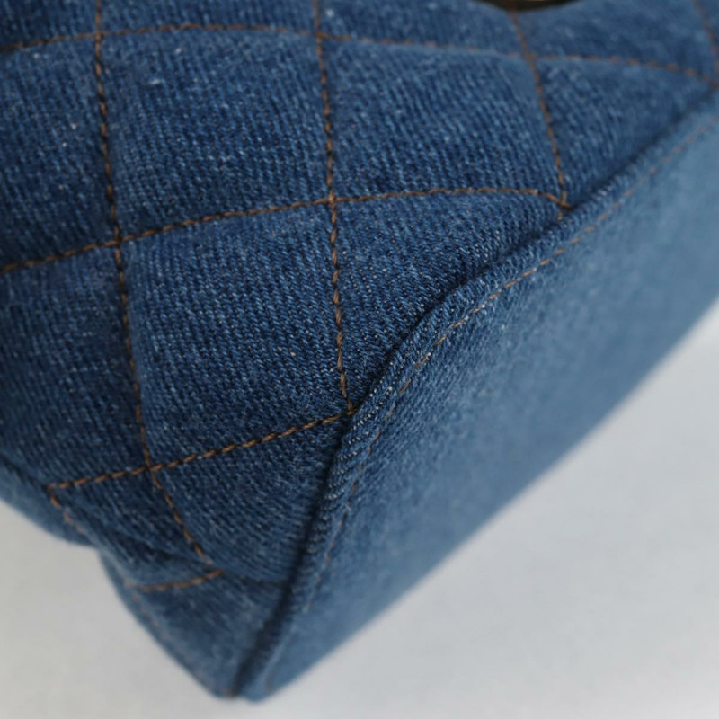 【日本直送】范思哲 (VERSACE) 牛仔布手提包 2way Blue Gold Auth 123019V-15