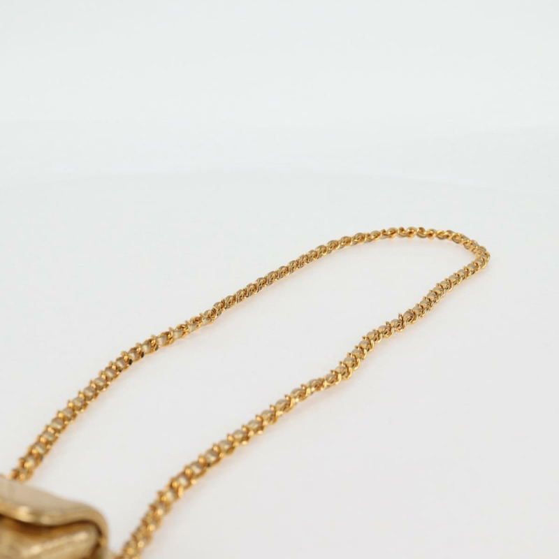 【日本直送】香奈兒迷你絎縫7鏈條包，羊皮材質，金色CC標誌，正品編號120870SAV-13