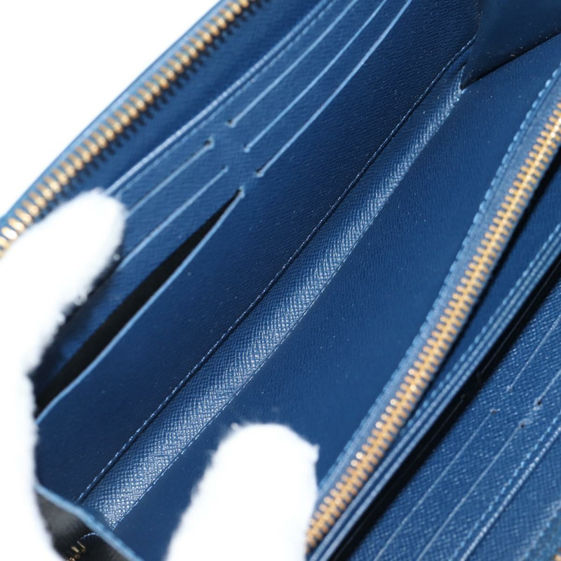 【日本直送】路易威登 Monogram Jaguar Zippy 錢包 藍色 M81226 LV Auth 127708V-8