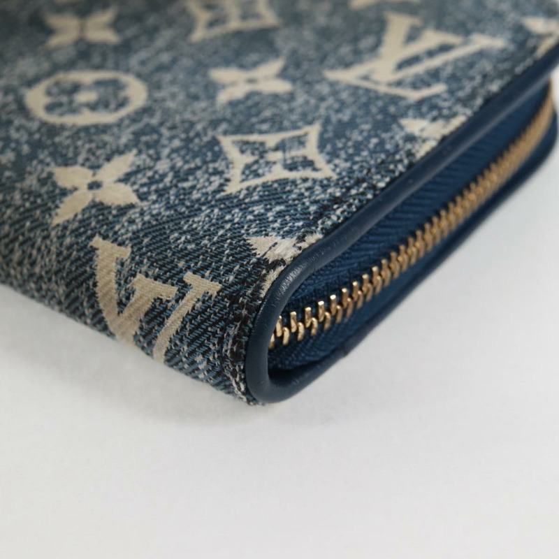 【日本直送】路易威登 Monogram Jaguar Zippy 錢包 藍色 M81226 LV Auth 127708V-14