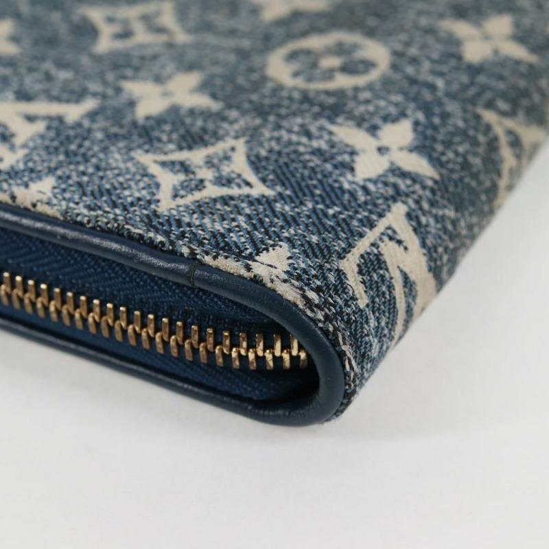 【日本直送】路易威登 Monogram Jaguar Zippy 錢包 藍色 M81226 LV Auth 127708V-15