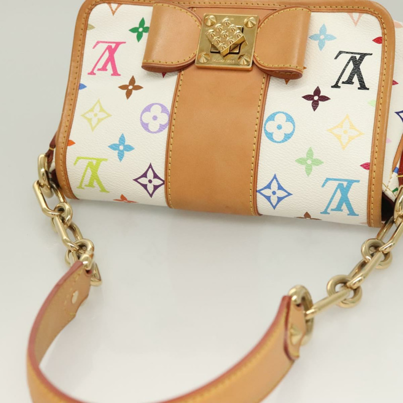 【日本直送】路易威登 Monogram Multicolor Patty 肩包 白色 M40305 正品 127416SAV-5