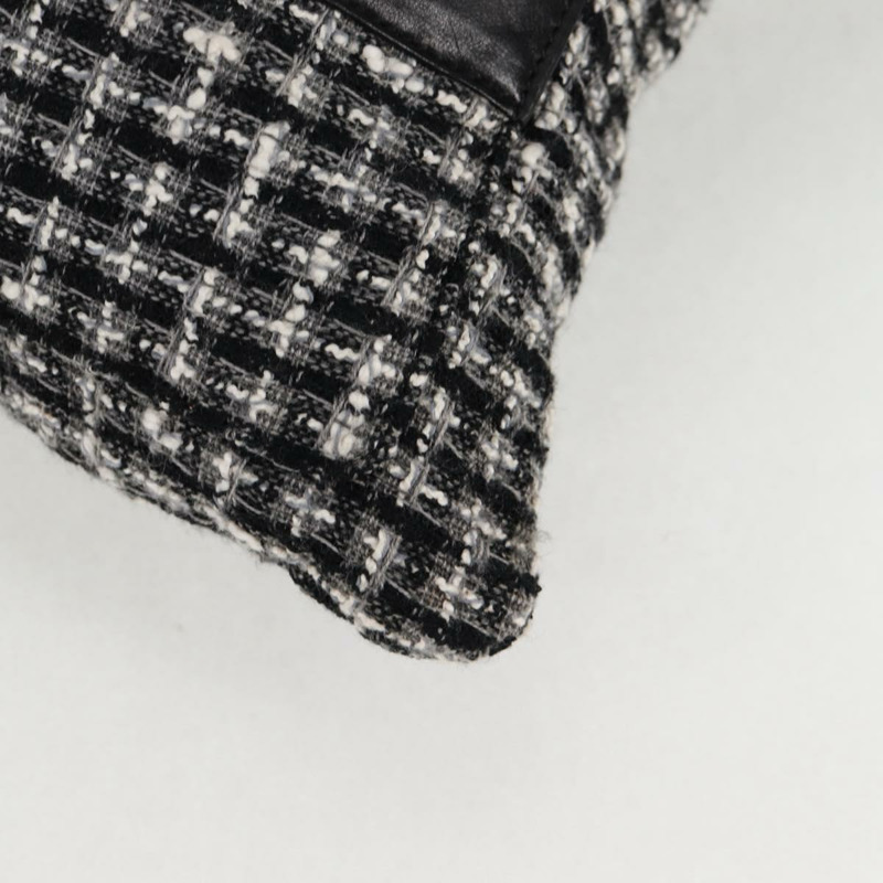 【日本直送】香奈兒 (CHANEL) 女童香奈兒外套單肩包斜紋軟呢黑白 CC 正品 126244SAV-16