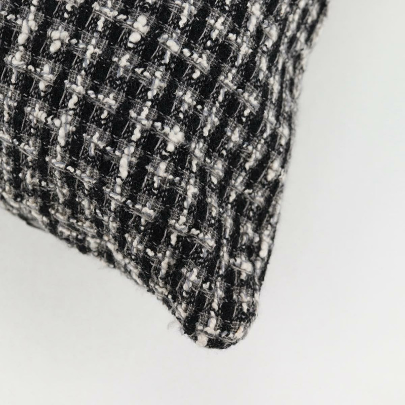 【日本直送】香奈兒 (CHANEL) 女童香奈兒外套單肩包斜紋軟呢黑白 CC 正品 126244SAV-17