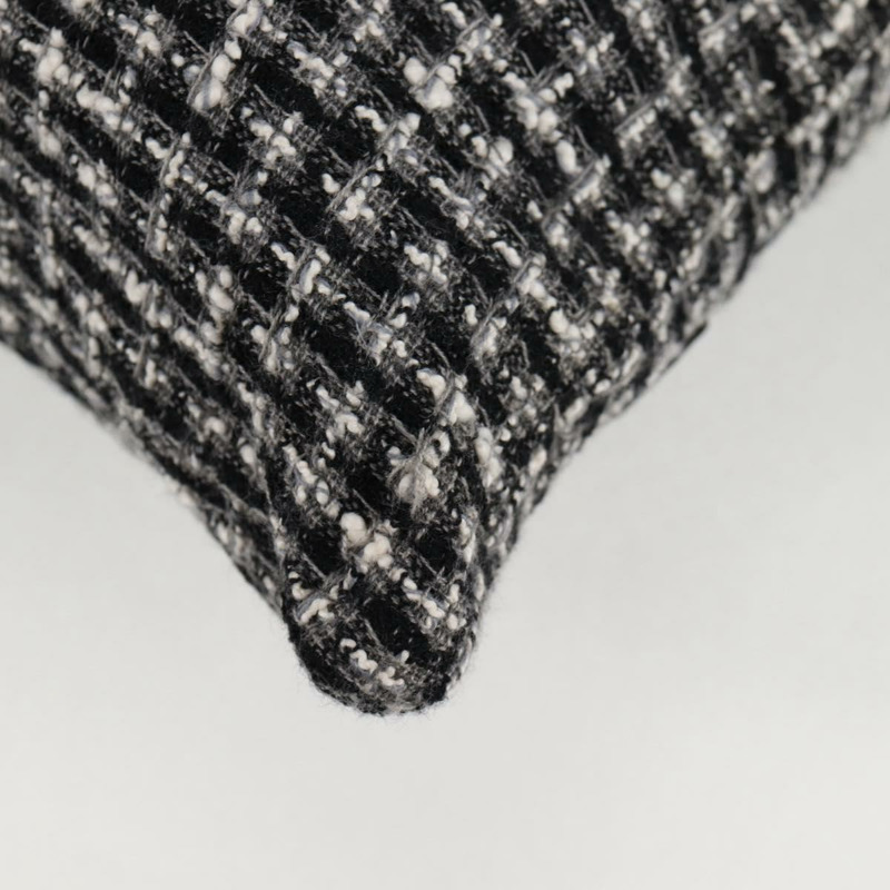 【日本直送】香奈兒 (CHANEL) 女童香奈兒外套單肩包斜紋軟呢黑白 CC 正品 126244SAV-18