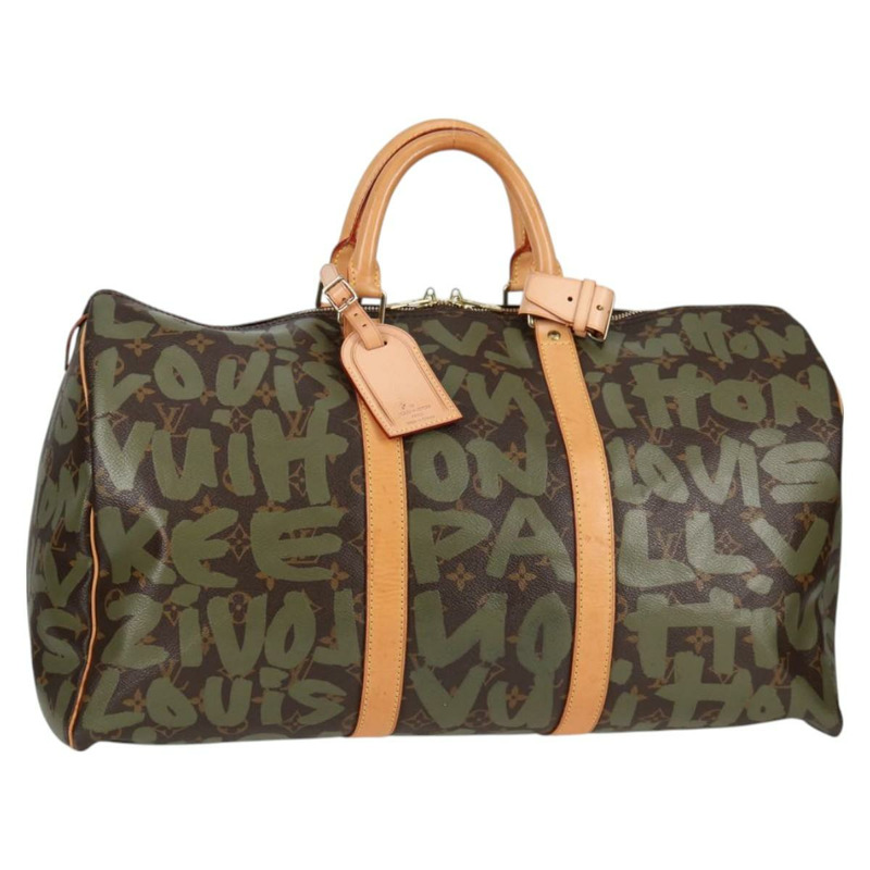 【日本直送】路易威登 Monogram Graffiti Keepall 50 波士頓包 卡其色 M92196 正品 126567SM-0