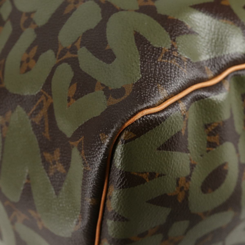 【日本直送】路易威登 Monogram Graffiti Keepall 50 波士頓包 卡其色 M92196 正品 126567SM-15