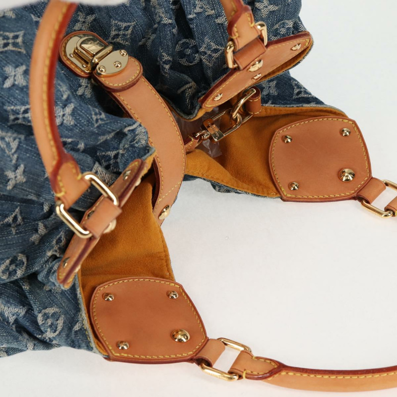 【日本直送】路易威登 Monogram Denim XL 手提包 藍色 M95515 LV 正品 128274SAV-5