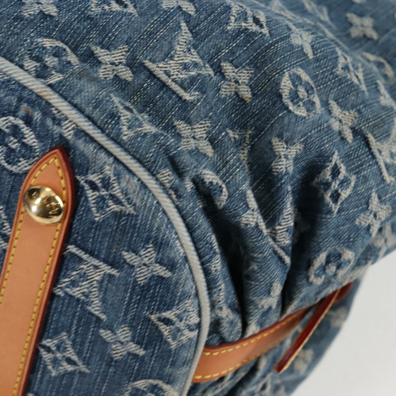 【日本直送】路易威登 Monogram Denim XL 手提包 藍色 M95515 LV 正品 128274SAV-15