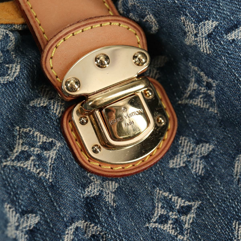 【日本直送】路易威登 Monogram Denim XL 手提包 藍色 M95515 LV 正品 128274SAV-16