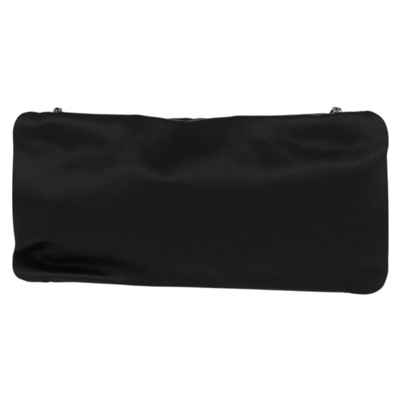 【日本直送】香奈兒山茶花水鑽鏈條配件包，緞面黑色，CC標誌，貨號128040SAV-1