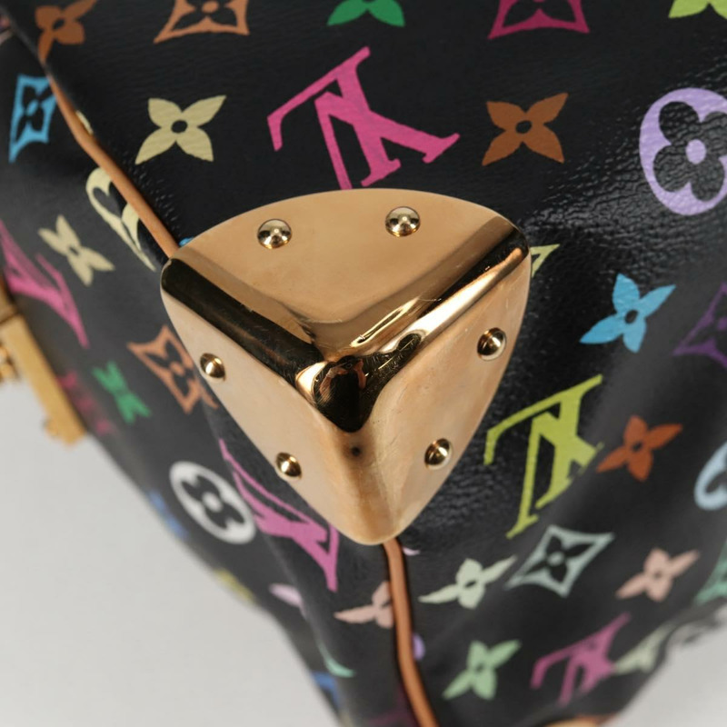 【日本直送】路易威登 Monogram Multicolor Speedy 30 手提包 黑色 M92642 正品 125838SAV-15