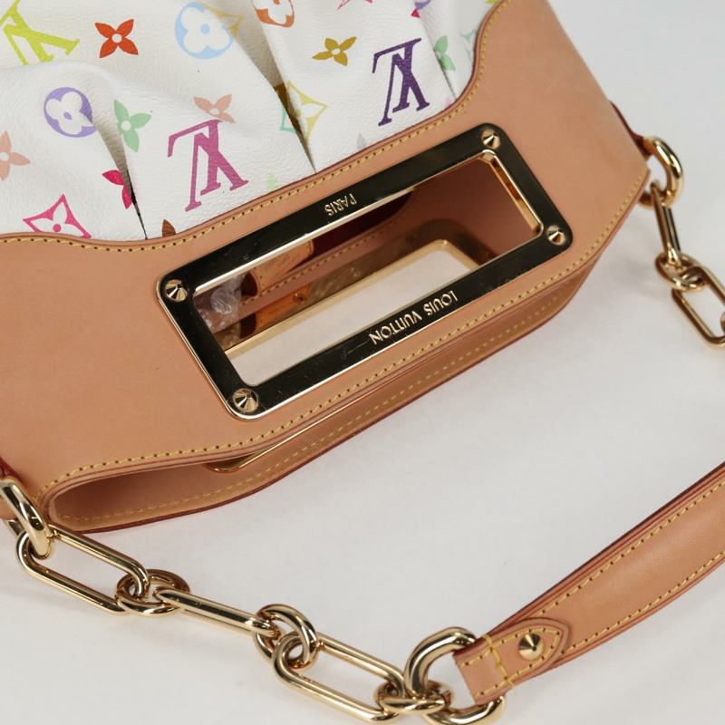 【日本直送】路易威登 Monogram Multicolor Judy PM 單肩包 白色 M40257 正品 BA3564SAV-5