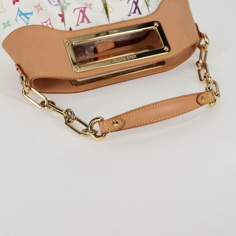 【日本直送】路易威登 Monogram Multicolor Judy PM 單肩包 白色 M40257 正品 BA3564SAV-6