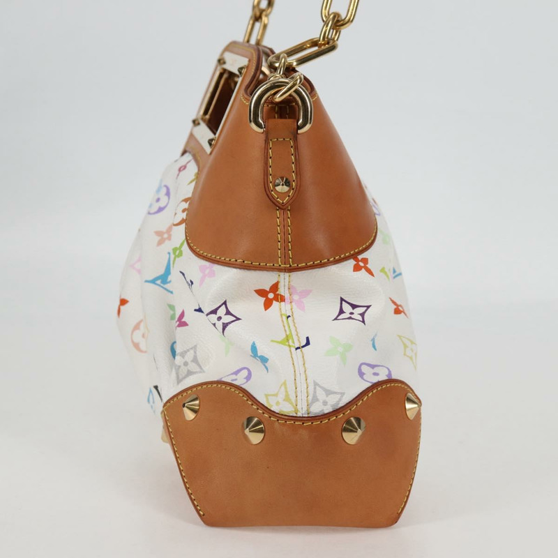 【日本直送】路易威登 Monogram Multicolor Judy MM 手提包 2Way 白 M40255 LV 正品 BA3511SAV-2