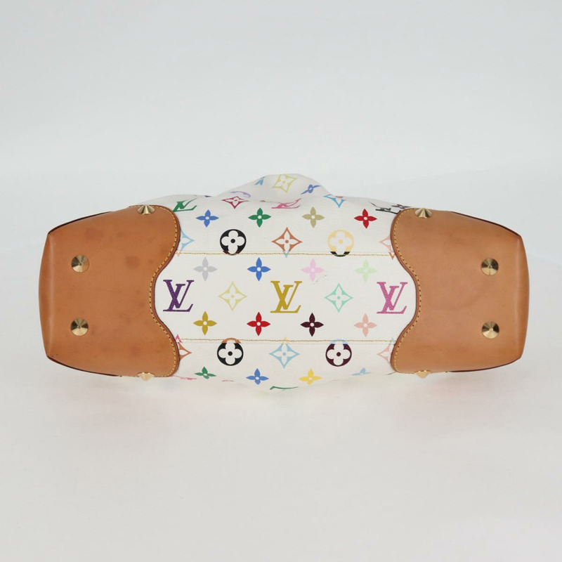 【日本直送】路易威登 Monogram Multicolor Judy MM 手提包 2Way 白 M40255 LV 正品 BA3511SAV-4