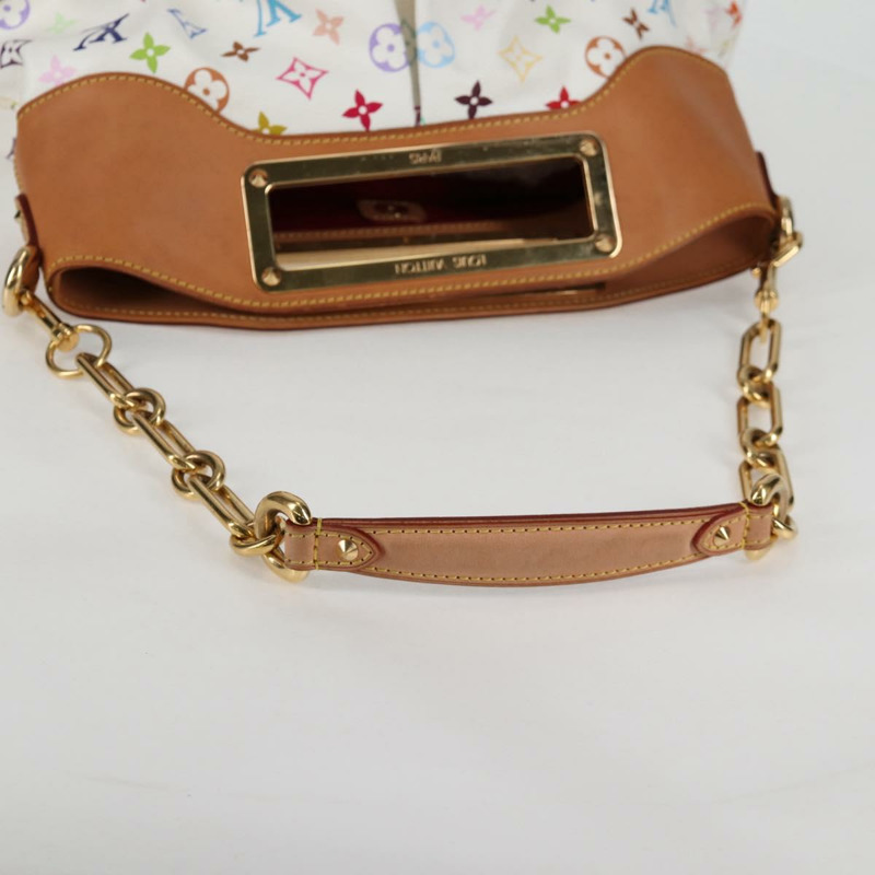 【日本直送】路易威登 Monogram Multicolor Judy MM 手提包 2Way 白 M40255 LV 正品 BA3511SAV-6