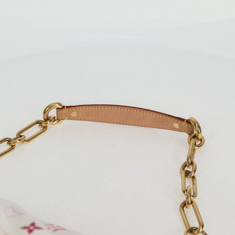 【日本直送】路易威登 Monogram Multicolor Judy MM 手提包 2Way 白 M40255 LV 正品 BA3511SAV-7