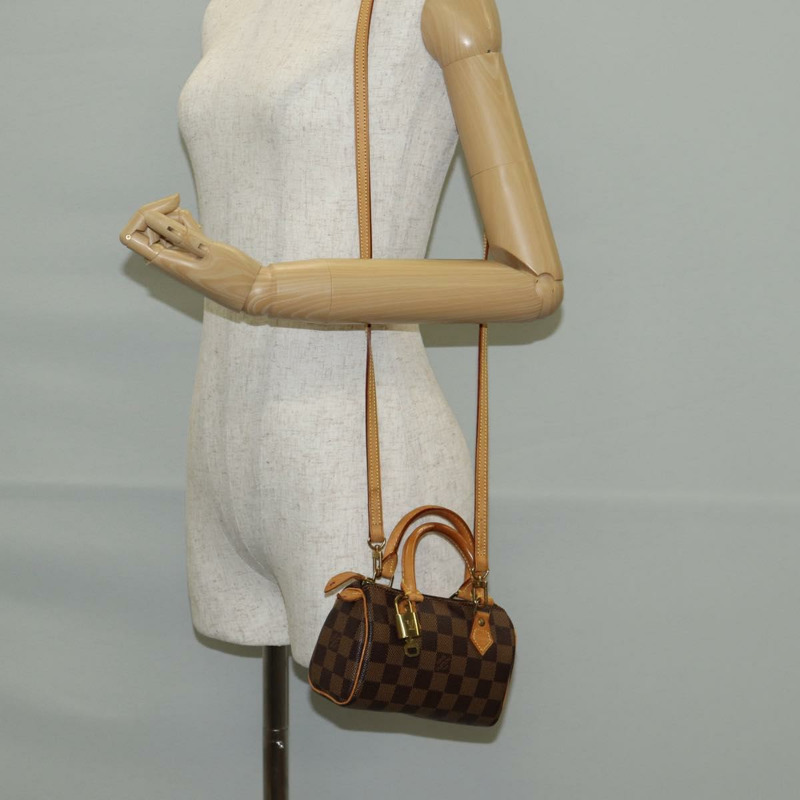 【日本直送】路易威登 Damier Ebene 迷你 Speedy 手提包 SPO N41536 LV 正品 131209SV-23