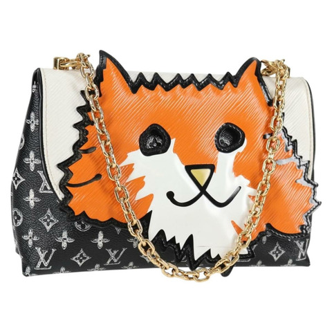 路易威登 Catgram 貓咪圖案單肩包 黑色 M52935 LV 正品 130472SM