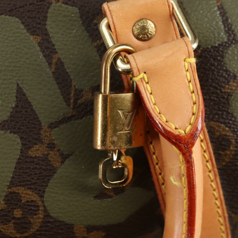 【日本直送】路易威登 Monogram Graffiti Keepall 50 波士頓包 卡其色 M92196 正品 129961SAV-18