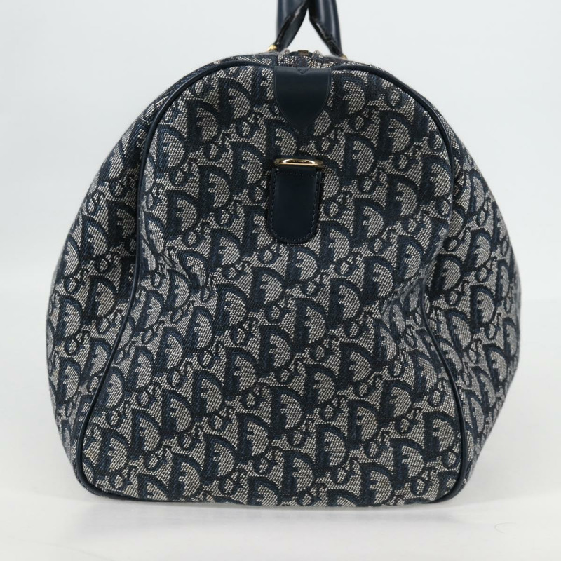 【日本直送】Christian Dior Trotter帆布波士頓包 海軍藍 金色 正品 129964SAV-2