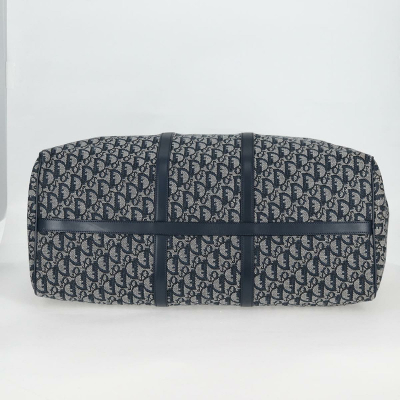 【日本直送】Christian Dior Trotter帆布波士頓包 海軍藍 金色 正品 129964SAV-4