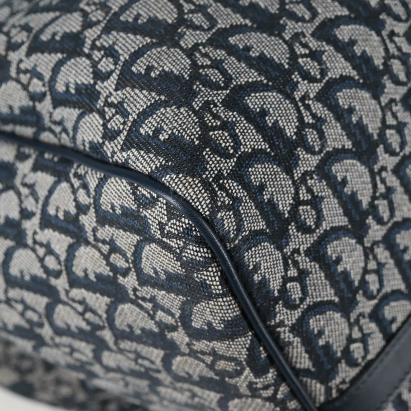 【日本直送】Christian Dior Trotter帆布波士頓包 海軍藍 金色 正品 129964SAV-14
