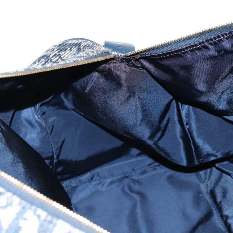 【日本直送】Christian Dior Trotter帆布波士頓包 海軍藍 金色 正品 129964SAV-17