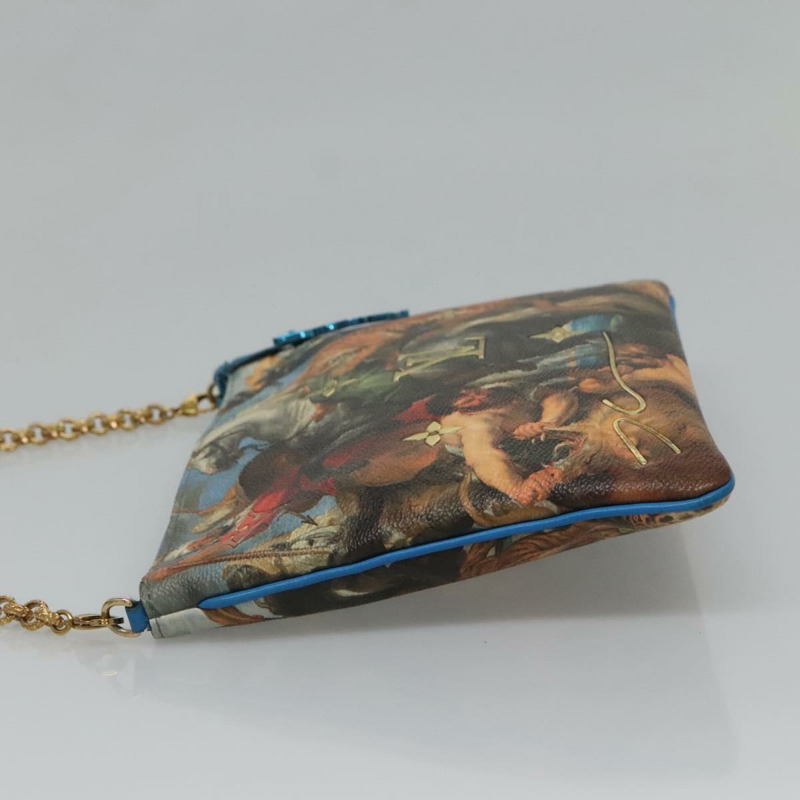 【日本直送】路易威登 Celty Pochette Plat Pouch Koons Rubens M64617 LV Auth 132960SAM-2