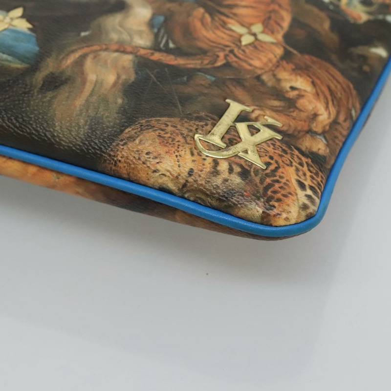 【日本直送】路易威登 Celty Pochette Plat Pouch Koons Rubens M64617 LV Auth 132960SAM-14