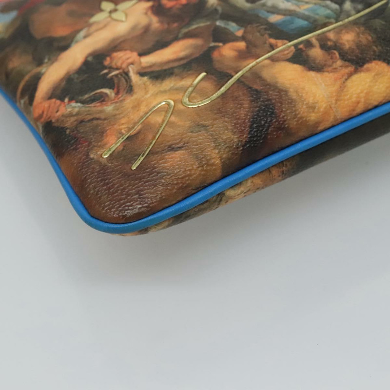 【日本直送】路易威登 Celty Pochette Plat Pouch Koons Rubens M64617 LV Auth 132960SAM-15