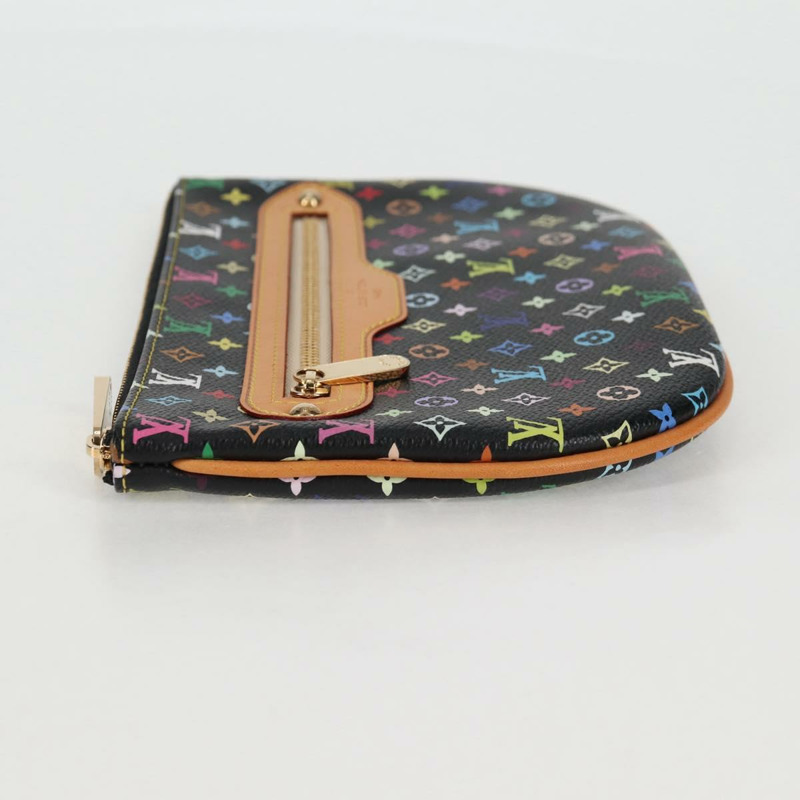 【日本直送】路易威登 Monogram Multicolor Pochette GM 手拿包 黑色 M60030 LV 正品 133668SAV-2