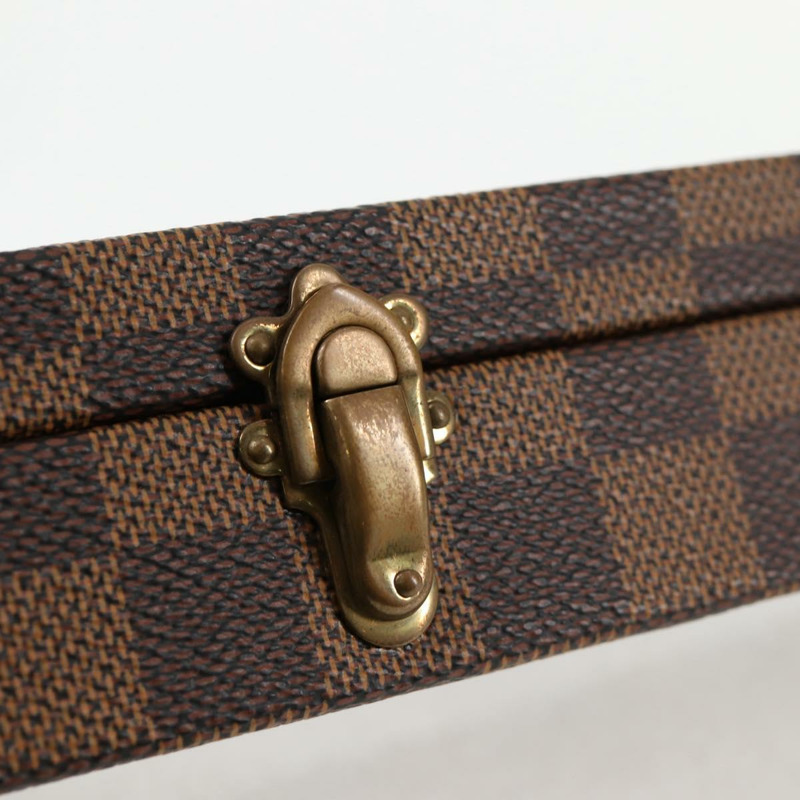 【日本直送】路易威登 Damier Ebene 腕錶盒配件盒 LV 正品 135442SV-17