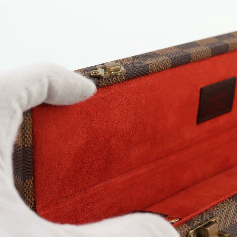 【日本直送】路易威登 Damier Ebene 腕錶盒配件盒 LV 正品 135442SV-20