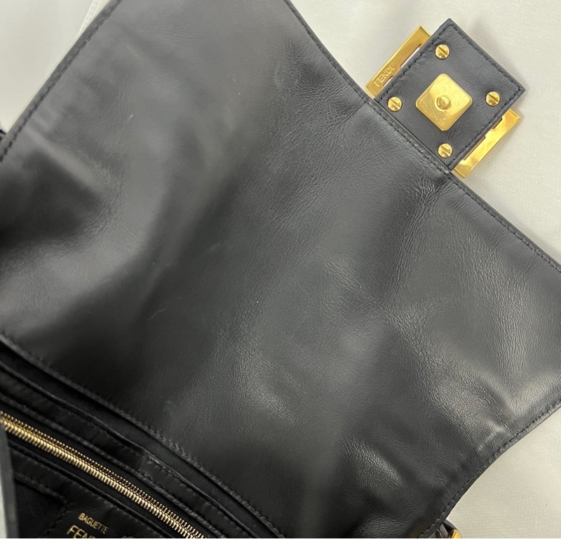 Fendi baguette 法棍包黑-3