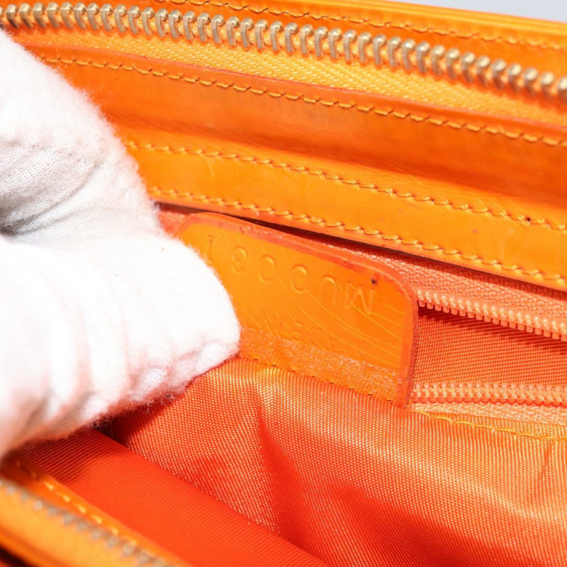 【日本直送】Christian Dior DIORELLA 肩背包 帆布 橘色 金色 正品 150905V-10