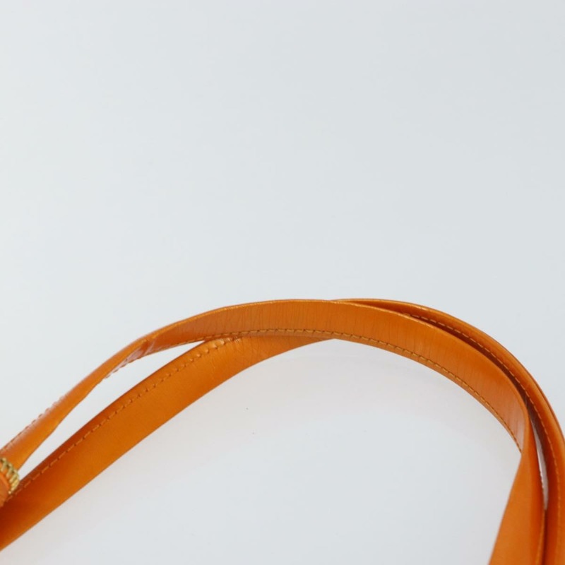 【日本直送】Christian Dior DIORELLA 肩背包 帆布 橘色 金色 正品 150905V-13