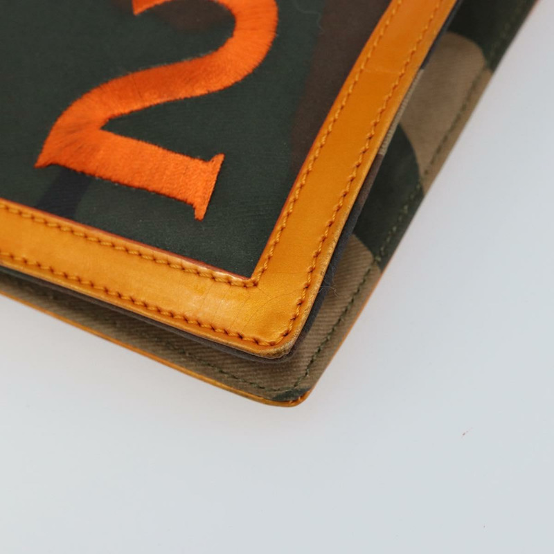 【日本直送】Christian Dior DIORELLA 肩背包 帆布 橘色 金色 正品 150905V-14