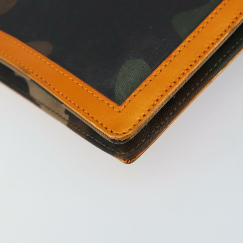 【日本直送】Christian Dior DIORELLA 肩背包 帆布 橘色 金色 正品 150905V-17