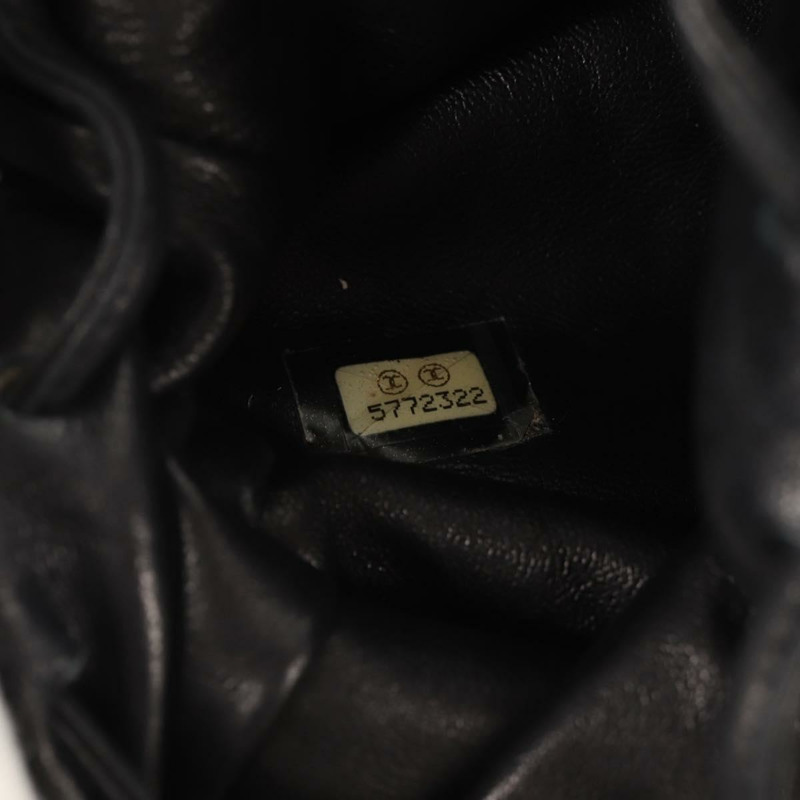 【日本直送】香奈兒米色羊皮手提包 CC 標誌 Auth 152370V-10